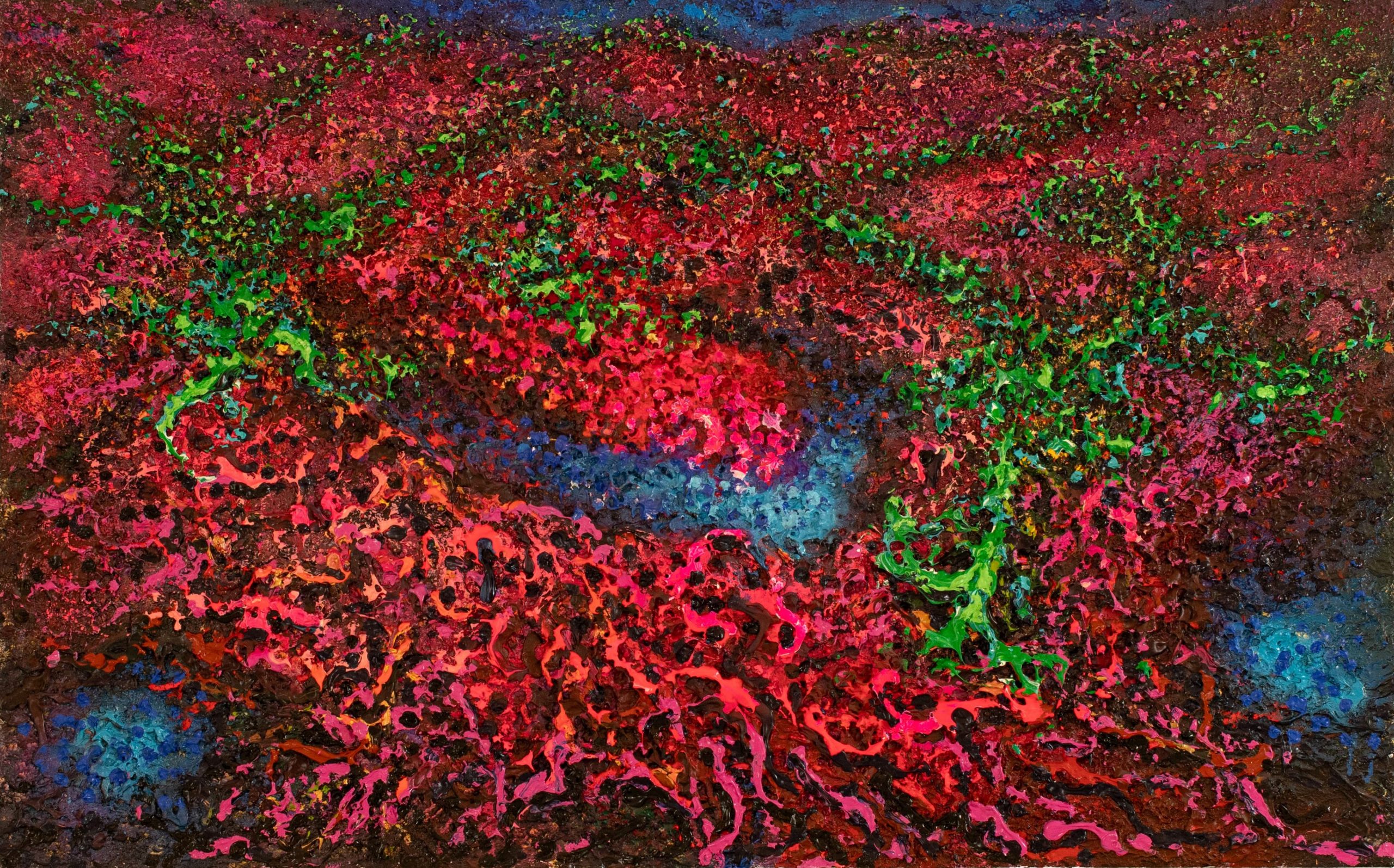 Crimson Bloom (30 × 48 inch)